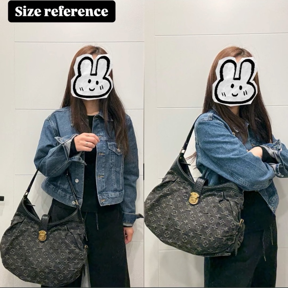 ❌SOLD❌Authentic NEW Louis Vuitton monogram black denim XS Mahina - Picture 3 of 17